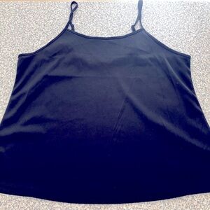 Reitmans 18 Black Adjustable Spaghetti Strap Layering Tank Top Camisole